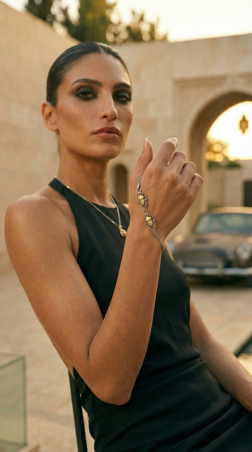 "ملاك"Scarab Bracelet
