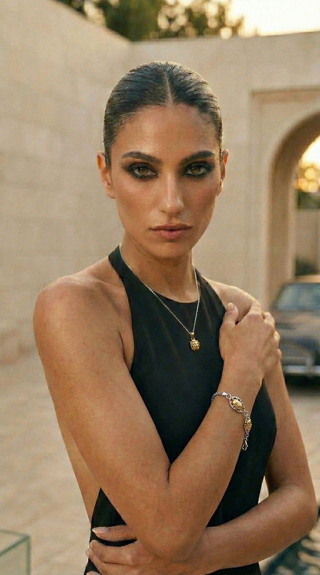 "ملاك"Scarab Bracelet