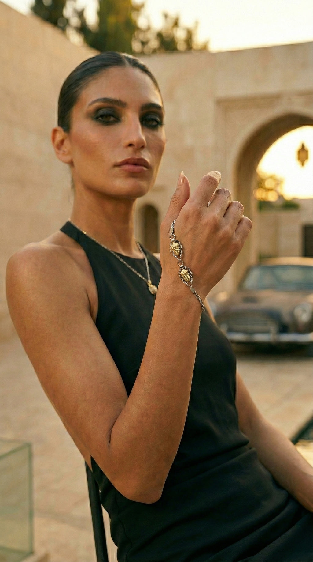 "ملاك"Scarab Bracelet